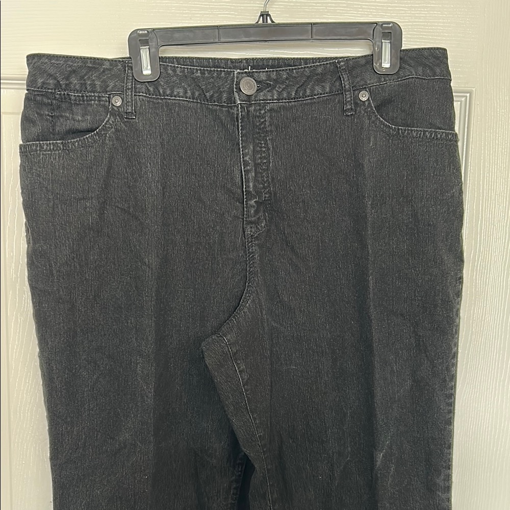 Avenue Denim Black Jeans 18 Average Length